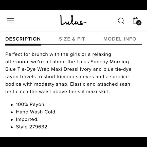 Lulus’s Medium Wrap Tie Dye Maxi Dress. - Picture 9 of 9